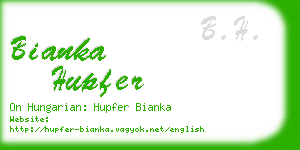 bianka hupfer business card